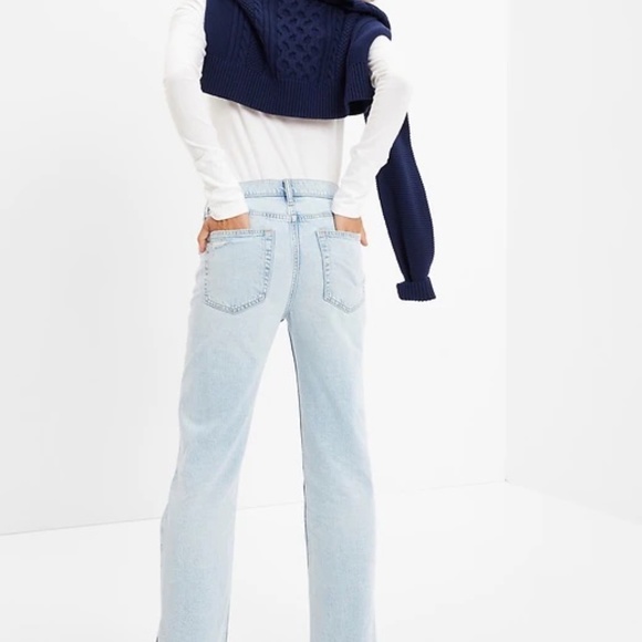 GAP Mid Rise Organic Cotton '90s Loose Jeans with Washwell Size 12 R - Picture 2 of 15